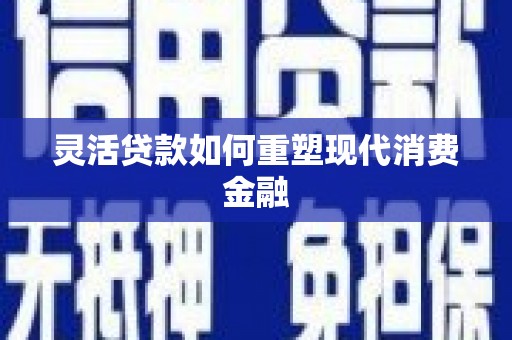泸西灵活贷款如何重塑现代消费金融