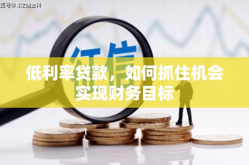 泸西低利率贷款，如何抓住机会实现财务目标