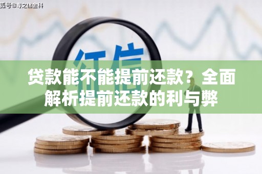 泸西贷款能不能提前还款？全面解析提前还款的利与弊