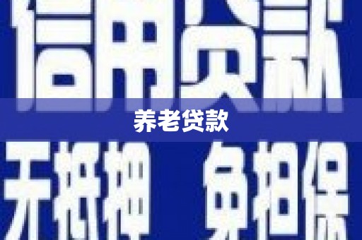 泸西养老贷款