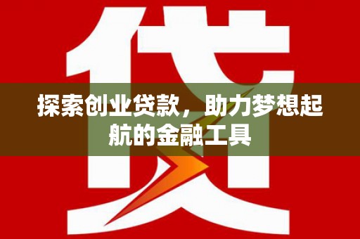 泸西探索创业贷款，助力梦想起航的金融工具