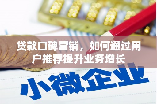 泸西贷款口碑营销，如何通过用户推荐提升业务增长