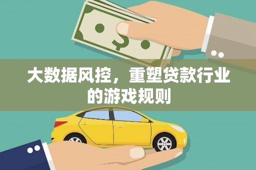 泸西大数据风控，重塑贷款行业的游戏规则