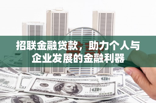 泸西招联金融贷款，助力个人与企业发展的金融利器