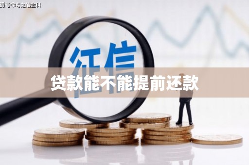 泸西贷款能不能提前还款