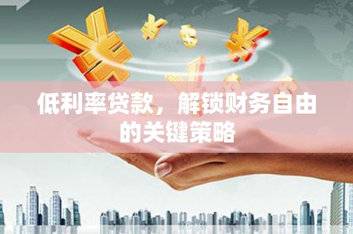 泸西低利率贷款，解锁财务自由的关键策略