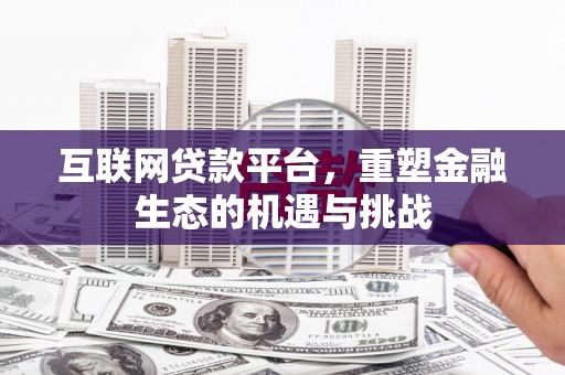 泸西互联网贷款平台，重塑金融生态的机遇与挑战