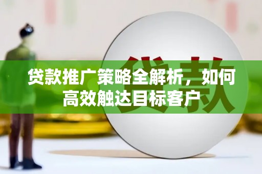 泸西贷款推广策略全解析，如何高效触达目标客户