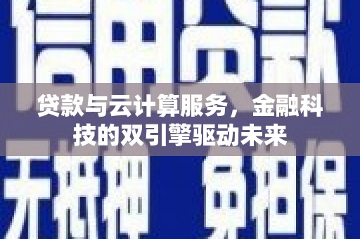 泸西贷款与云计算服务，金融科技的双引擎驱动未来