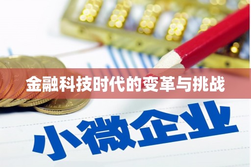 泸西金融科技时代的变革与挑战