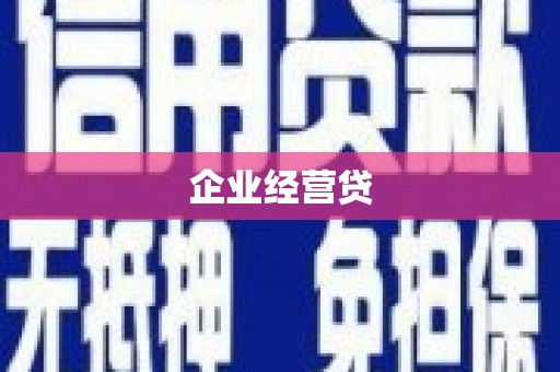 泸西企业经营贷