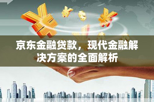 泸西京东金融贷款，现代金融解决方案的全面解析