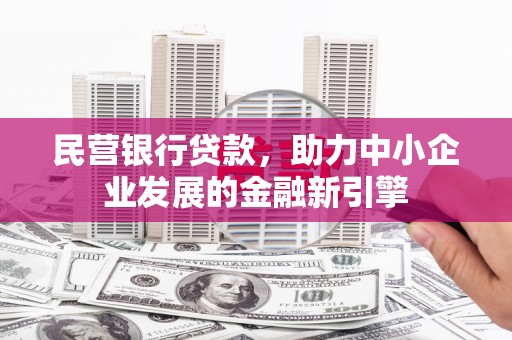 泸西民营银行贷款，助力中小企业发展的金融新引擎