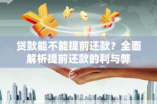 泸西贷款能不能提前还款？全面解析提前还款的利与弊