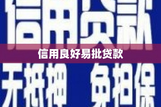 泸西信用良好易批贷款